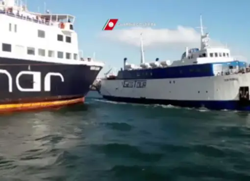Ferries collided in Italy